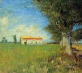 Urlaub auf dem Bauernhof in einem Weizenfeld Vincent van Gogh